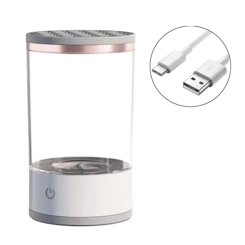 3 in 1 Electric Makeup Brush Cleaner Automatic Spinner Makeup Brush Holder Stand Women Lazy Cleaning Brush Washer Quick Dry Tool