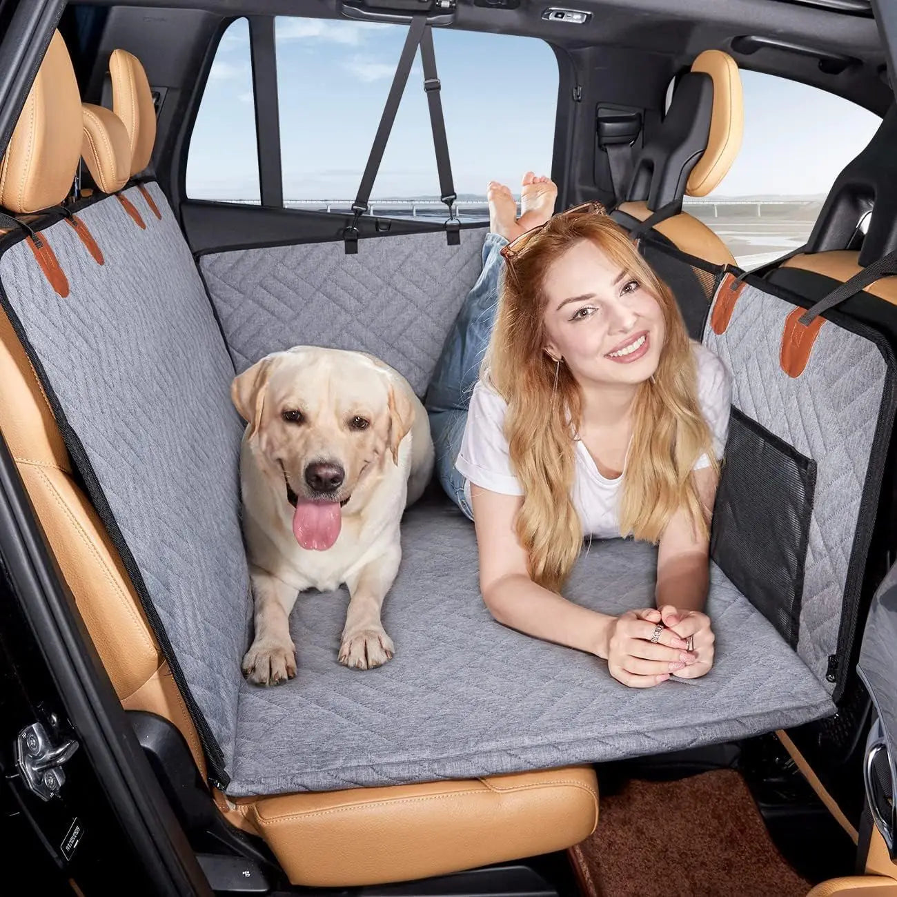 Hard Bottom Dog Car Seat Protector