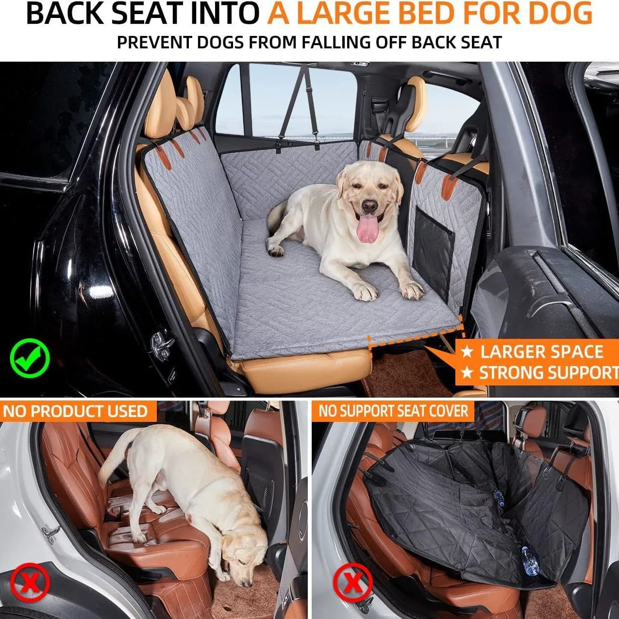 Hard Bottom Dog Car Seat Protector